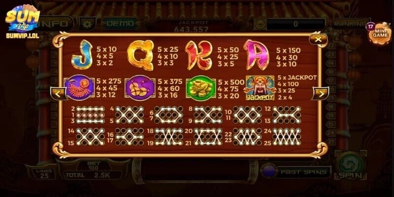 Slot game Thần tài ẩn chứa tiền thưởng khủng